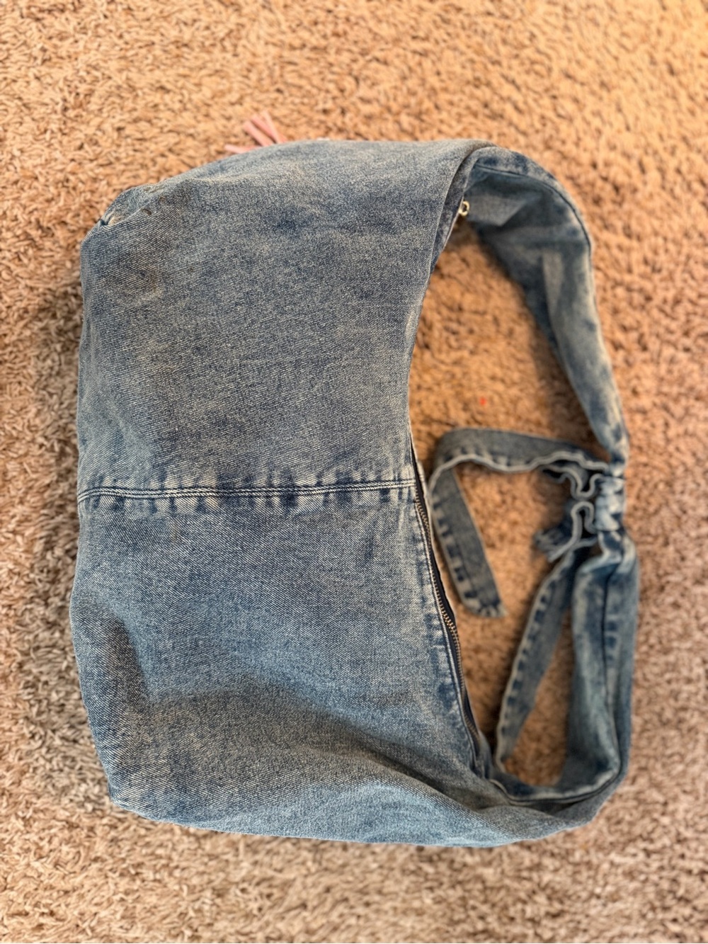 Denim Blue Crossbody Bag - Casual Women's Shoulder Bag